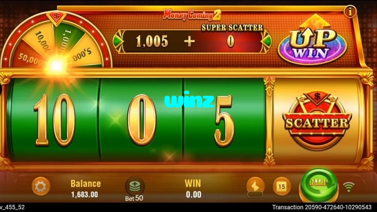 winz casino presented on mobile device in Pakistan with slots and live games